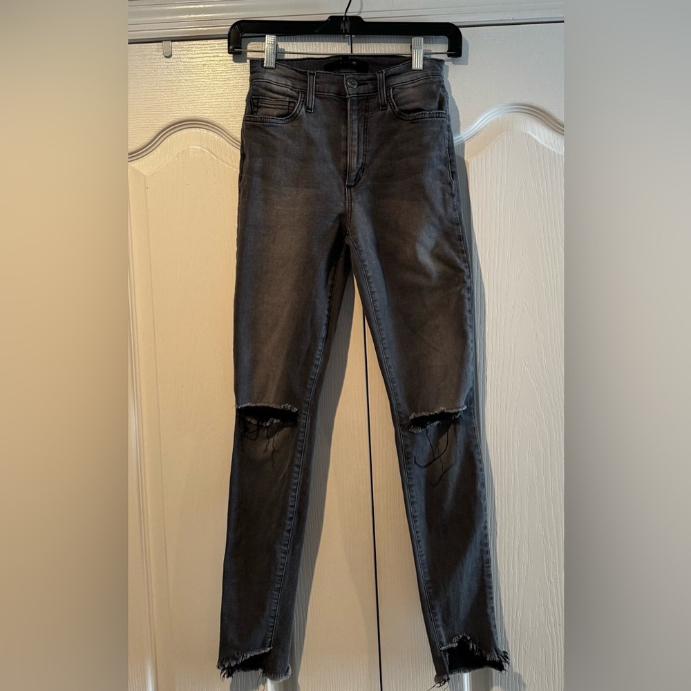 Joe's Jeans Black Distressed Skinny Jeans